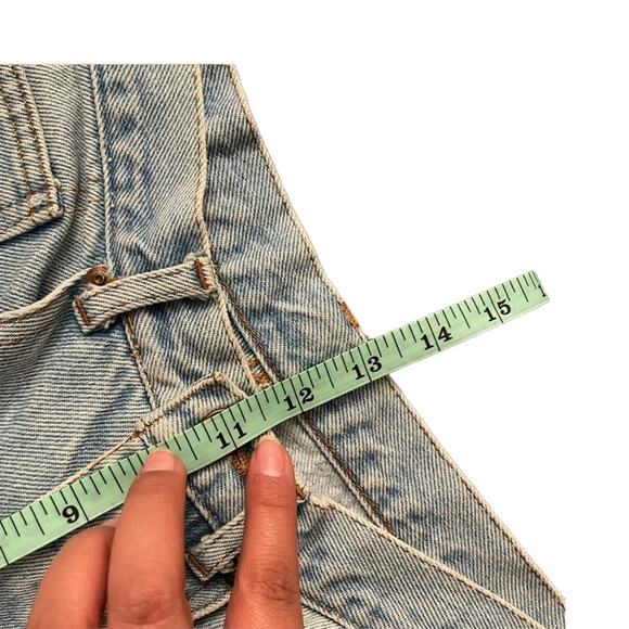 Harley Davidson Vintage Rare 100% Cotton Patch Straight Leg Jeans High Waist 32 - Picture 11 of 12